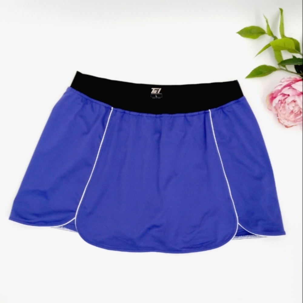 Tail Tennis Skort Sz L Purple Skirt Shorts Combo Piping Detail Tenniscore Active